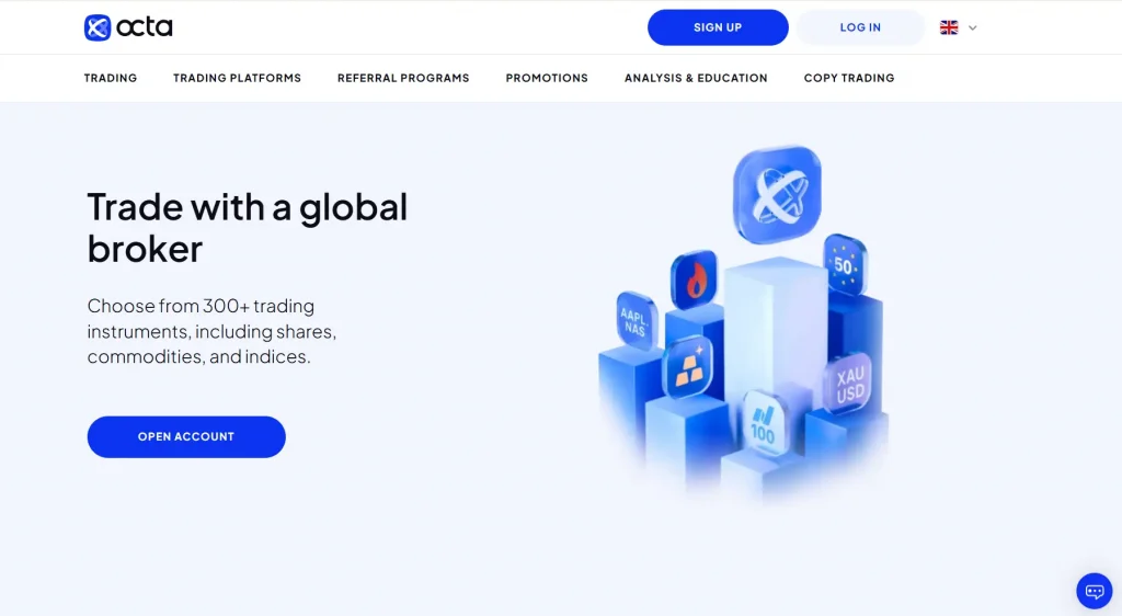 Octafx homepage